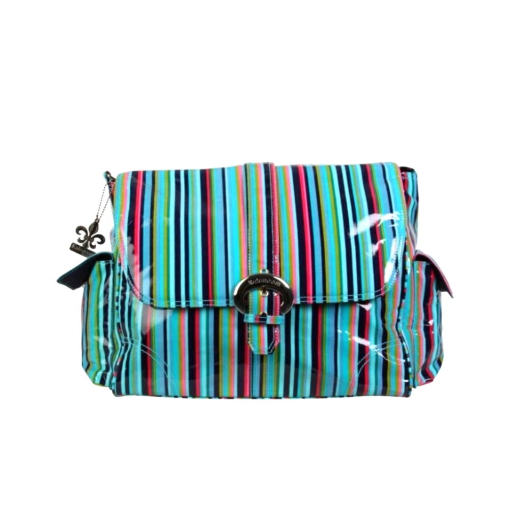 NWT!! KALENCOM, Dixie Stripes Diaper Bag Bundle